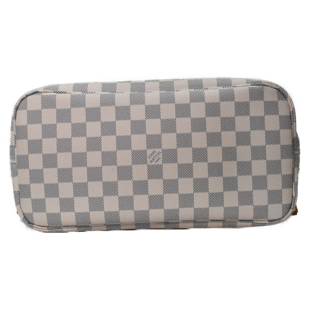 LOUIS VUITTON Neverfull Damier Azur White Ivory White Canvas Tote Bag Mothers - Picture 5 of 9